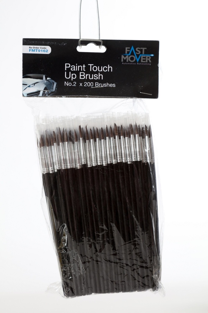 Fast Mover Paint touch up brushes no.2, 4mm. 200 brushes per pac