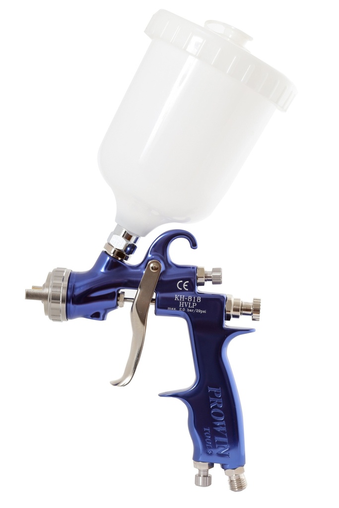 Fast Mover HVLP Gravity feed spray gun with 600ml paint pot. 1.3
