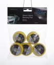 Fast Mover Backing pad with hook & loop. 50mm. 6mm thread. 5 pads per pack