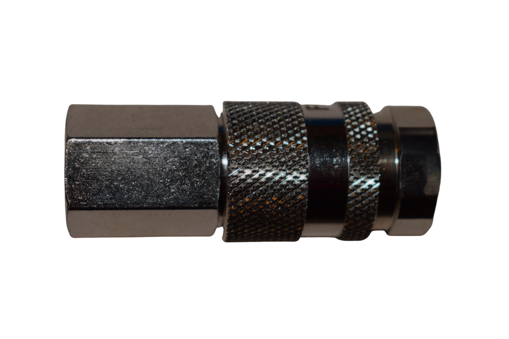 Fast Mover Safety coupling for air fed face mask. 1/4"bsp female