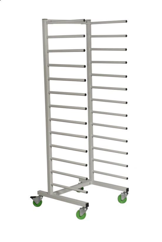 Fast Mover Mobile drying rack. 13 shelves. 1925mm high. 680mm wi