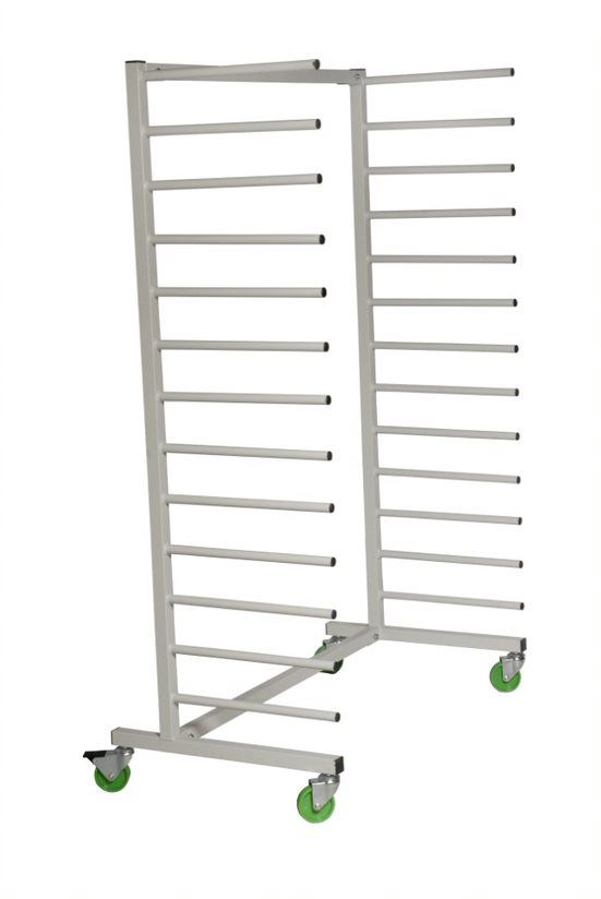 Fast Mover Mobile drying rack. 13 shelves. 1925mm high. 880mm wi