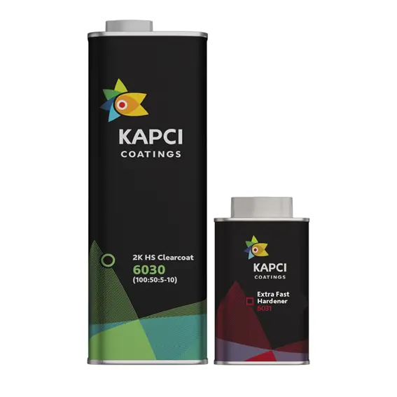 Kapci 6030 HS Anti-Scratch Clearcoat 7.5L Kit  (c/w Normal, Fast or Extra Fast Hardener)
