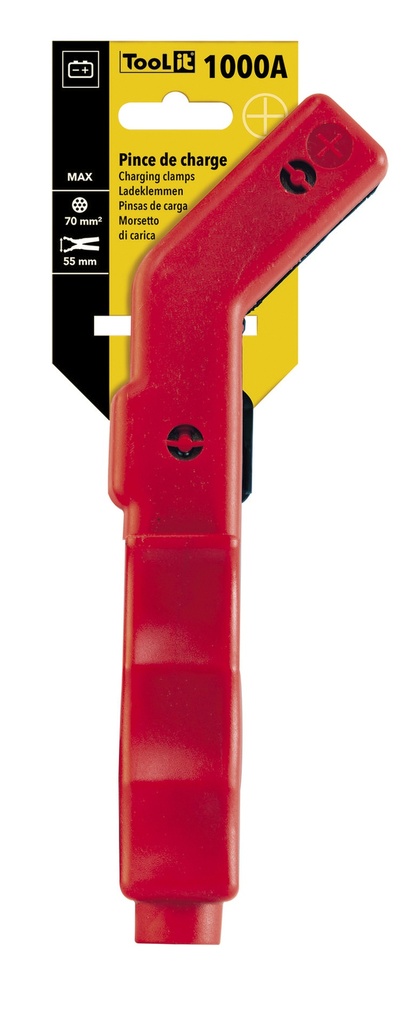 GYS RED INSULATED CURVED CLAMP 1000A - on card