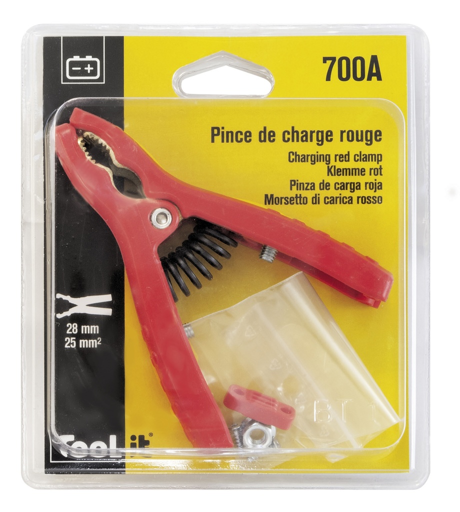 GYS RED INSULATED CURVED CLAMP 120A