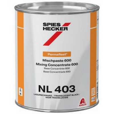 1ltr Spies Hecker Permafleet Series 600 NL 403 Black Tinter (Eac