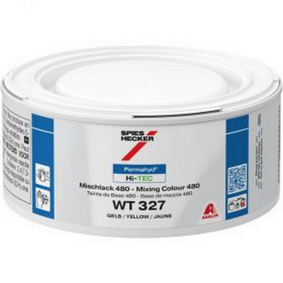 250ml Spies Hecker Permahyd Hi-TEC 480 WT327 Yellow Tinter (Each)