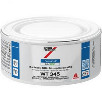 250ml Spies Hecker Permahyd Hi-TEC 480 WT345 Transparent Emerald Tinter (Each)