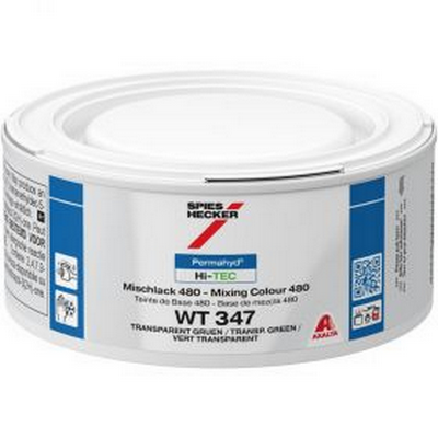 250ml Spies Hecker Permahyd Hi-TEC 480 WT347 Transparent Green Tinter (Each)