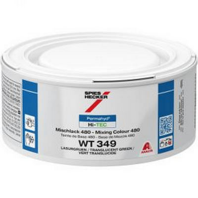 250ml Spies Hecker Permahyd Hi-TEC 480 WT349 Translucent Green Tinter (Each)