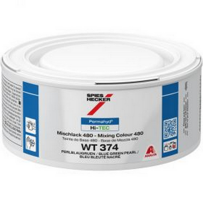 250ml Spies Hecker Permahyd Hi-TEC 480 WT374 Blue Green Pearl Tinter (Each)