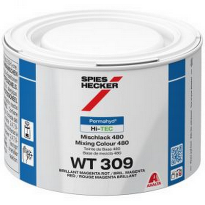 500ml Spies Hecker Permahyd Hi-TEC 480 WT309 Brilliant Magenta Red Tinter (Each)