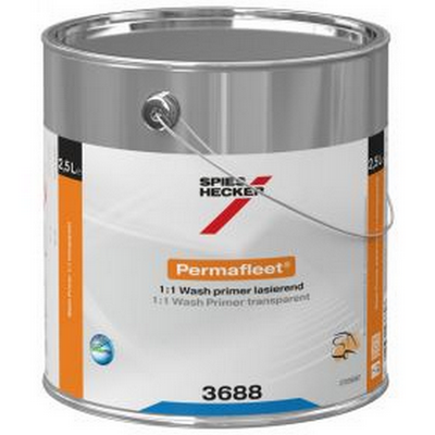 2.5ltr Spies Hecker 3688 Permafleet Wash Primer Transparent (Each)