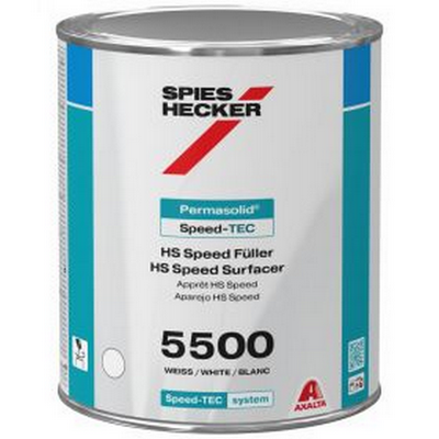 1ltr Spies Hecker 5500 Permasolid Hs Speed Surfacer White (Each)