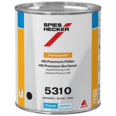 3.5ltr Spies Hecker Permasolid 5310 Black HS Premium Surfacer (Each)