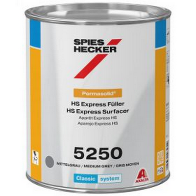 3.5ltr Spies Hecker Permasolid 5250 Medium Grey HS Express Surfacer (Each)