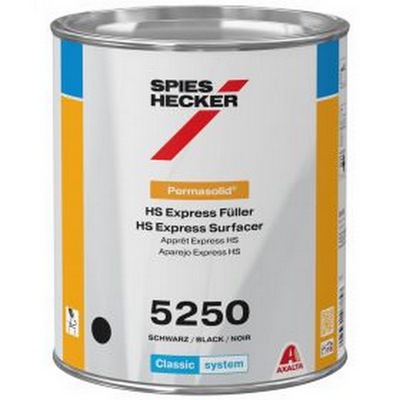 3.5ltr Spies Hecker Permasolid 5250 Black HS Express Surfacer (Each)