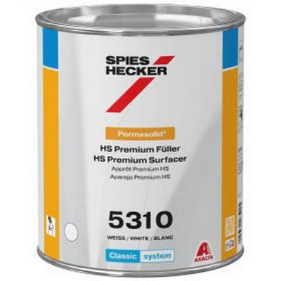 3.5ltr Spies Hecker Permasolid 5310 White HS Premium Surfacer (Each)