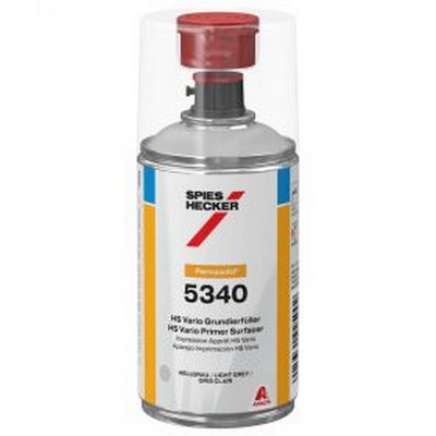 250ml Spies Hecker 5340 Permasolid Hs Vario Primer Surfacer - Light Grey (Aerosol) (Each)