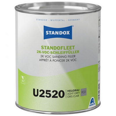 3.5ltr Standox U2520 Standofleet 2K VOC Sanding Filler Light Grey (Each)