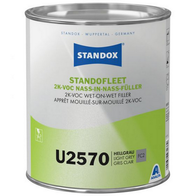 3.5ltr Standox U2570 Standofleet 2K VOC Wet-On-Wet Filler FC2 Light Grey (Each)