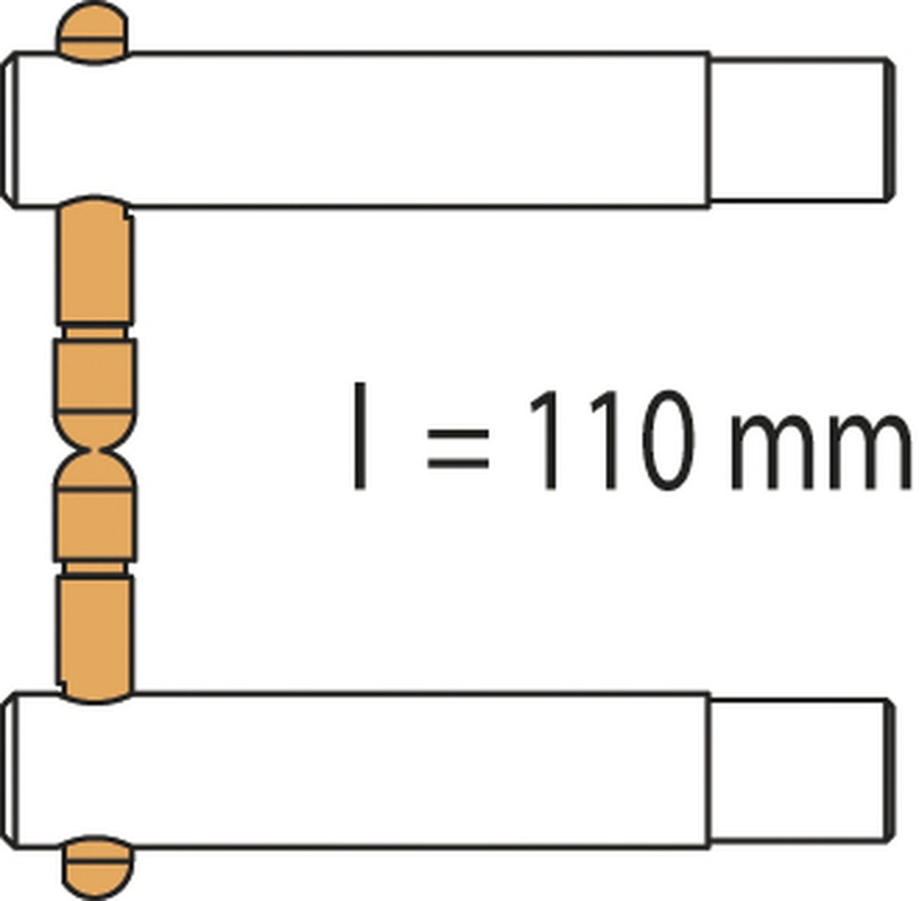 GYS PORTASPOT 230 PX1 DOUBLE ARM - CENTRED ELECTRODE (110mm)