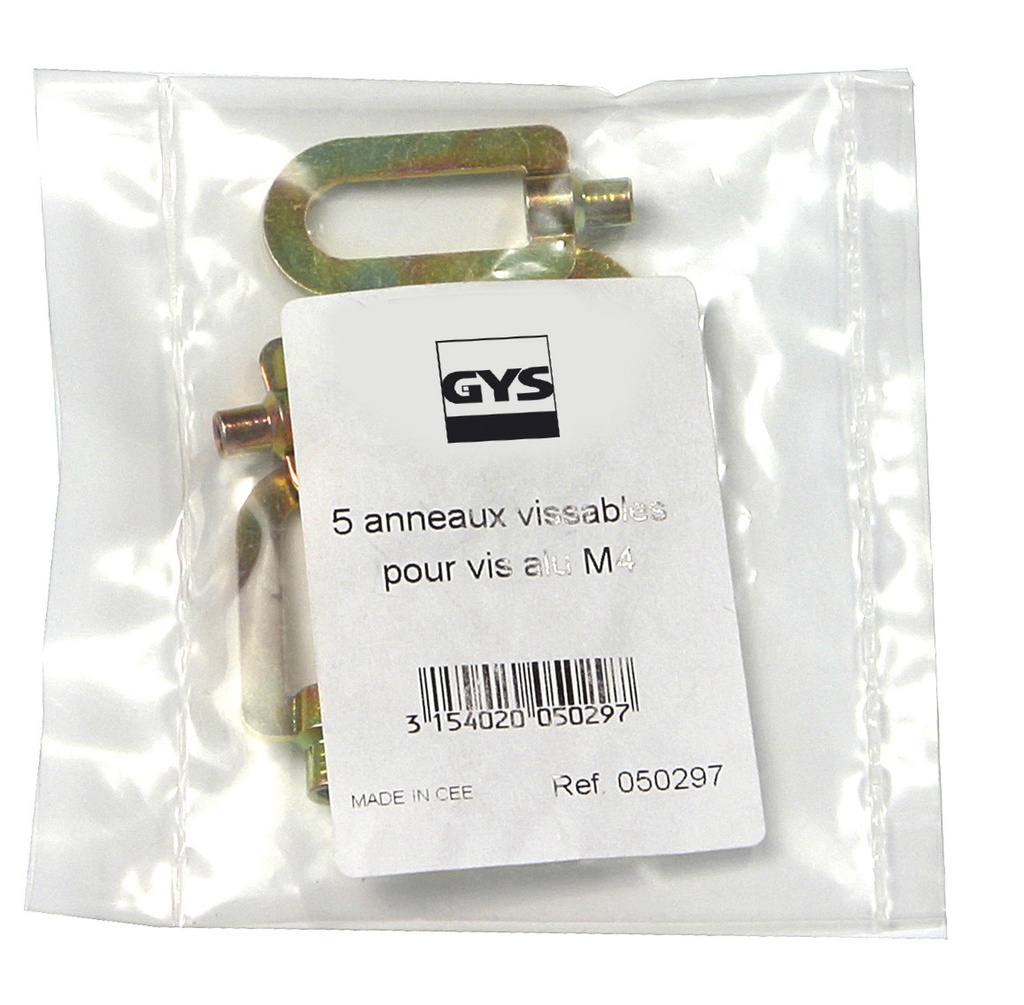 GYS 5 SCREWABLE RING FOR ALU SCREWS M4