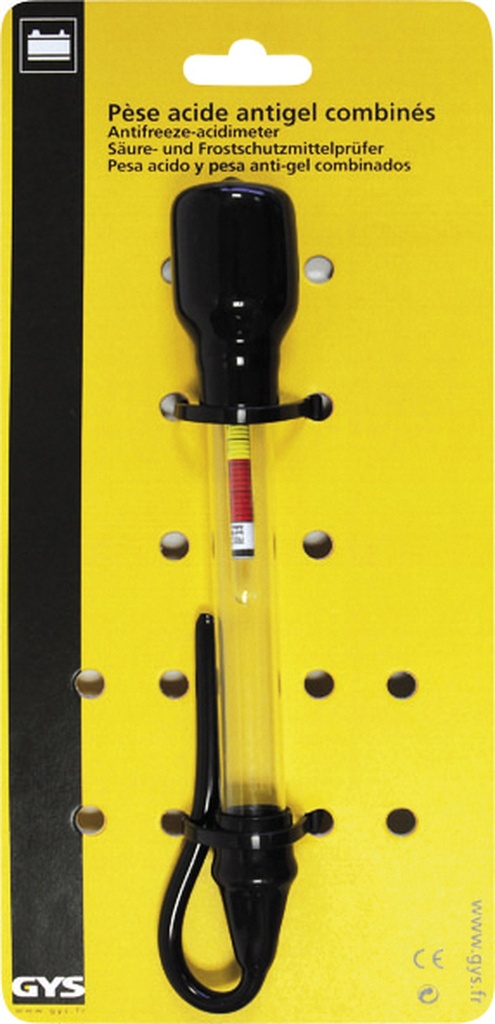 GYS ACID AND ANTIFREEZE TESTER COMBINED - Carded