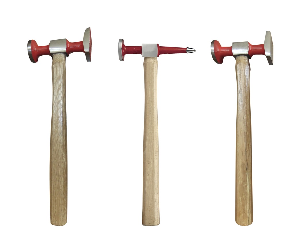 GYS PLANISHING KIT (SET OF 3 HAMMERS & 4 TOE DOLLIES)