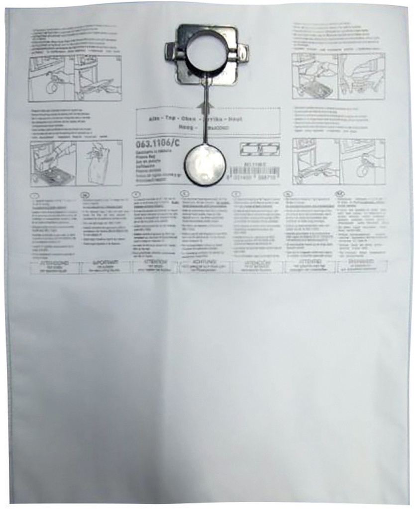 GYS 5 DUST BAGS FOR PNEUMATIC EXTRACTOR