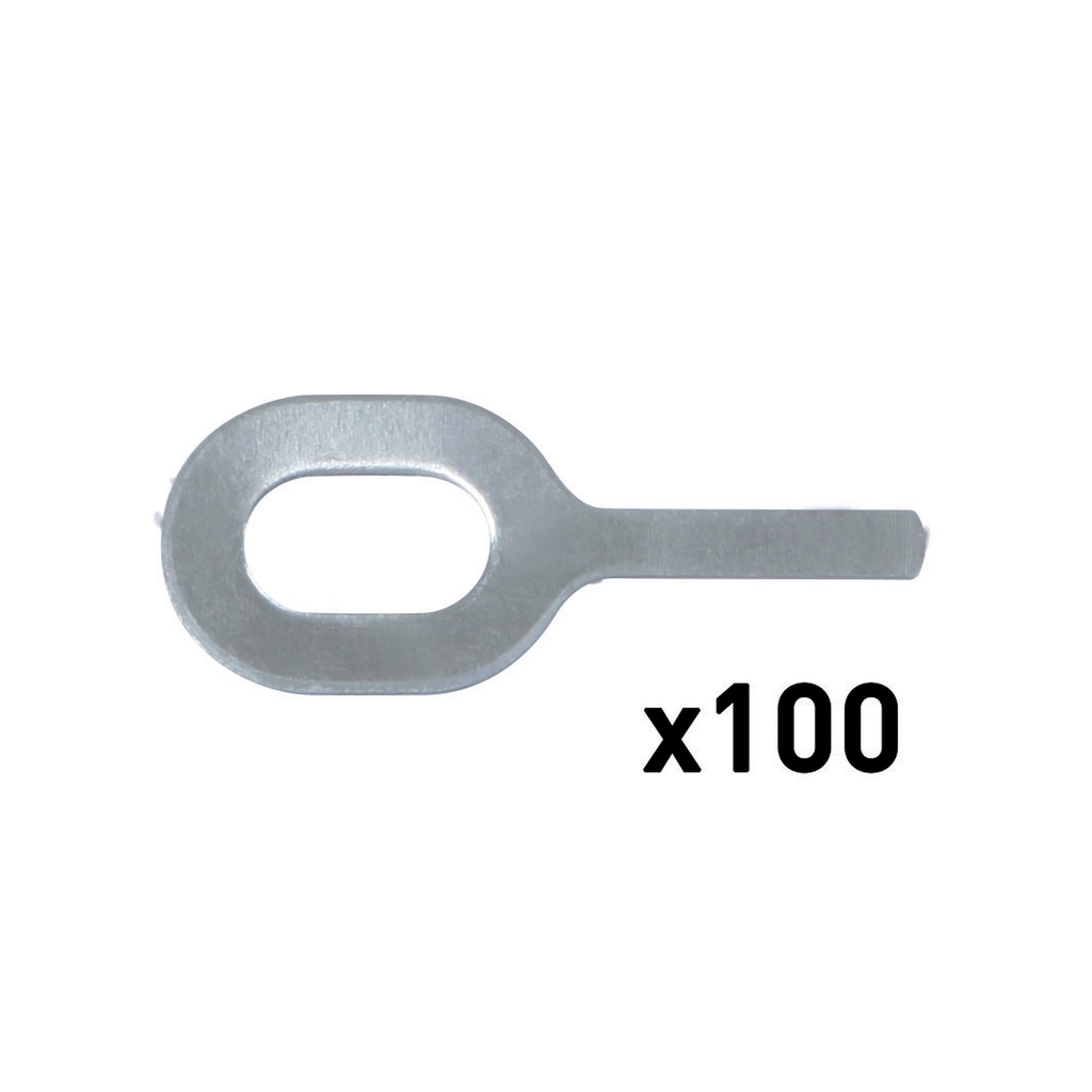 GYS 100 STRAIGHT PULLING RINGS No.8 Al-SPECIAL THICKNESS 2.0 MM FOR SPOT A
