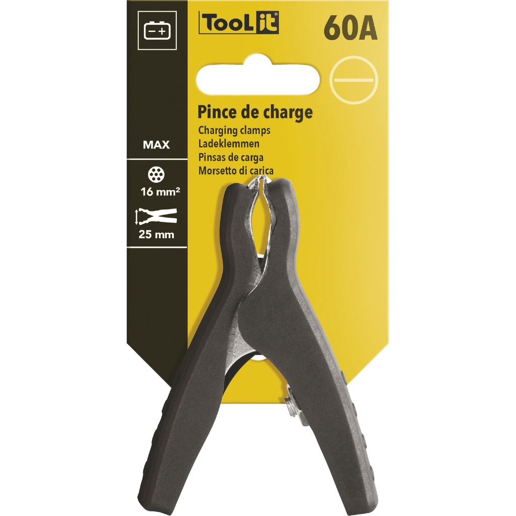 GYS CHARGING CLAMP 60A-XS BLACK - on card