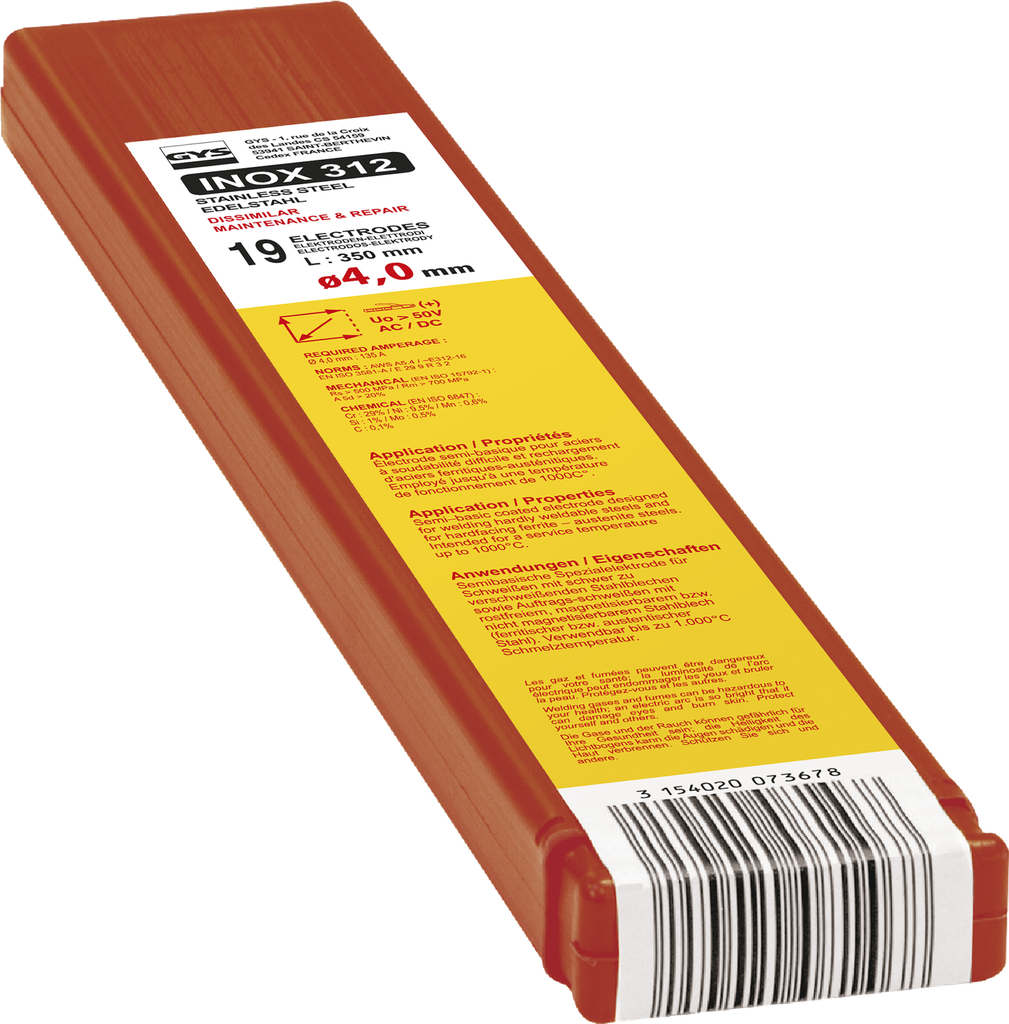 GYS 19 DISSIMILAR ELECTRODES 312R Ø4.0