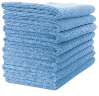 Swiftlon® 400gsm 40x40cm  Blue Microfibre Cloths (Pkt 10)