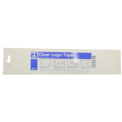T-Euro 50mm x 300mm Clear Logo Tape (Pkt 10)