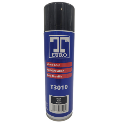500ml T-Euro Stonechip Aerosol Black (Each)