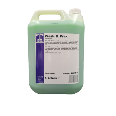 5ltr T-Euro Wash & Wax (Pkt 2)