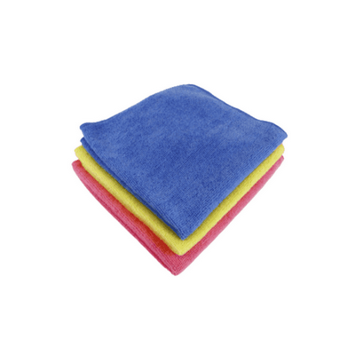 T-Euro Microfibre Wipe Red Yellow Blue 40cm x 40cm (Pkt 3)