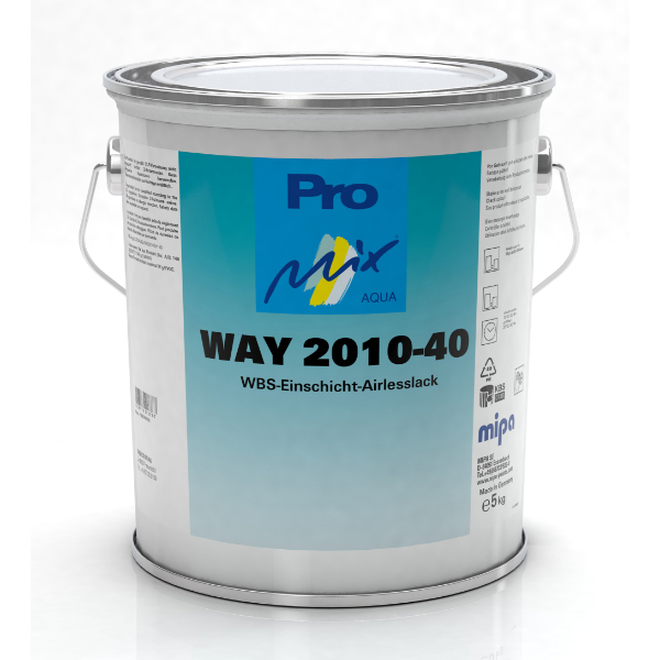 Mipa WAY 2010-40 WBS Airless Single-Layer Satin Matt (16KG)