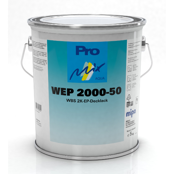 Mipa WEP 2000-50 WBS 2K EP Topcoat Semi Gloss (4KG)