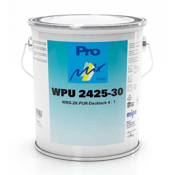 Mipa WPU 2425-30 WBS 2K PU Topcoat Satin
Matt 3 KG