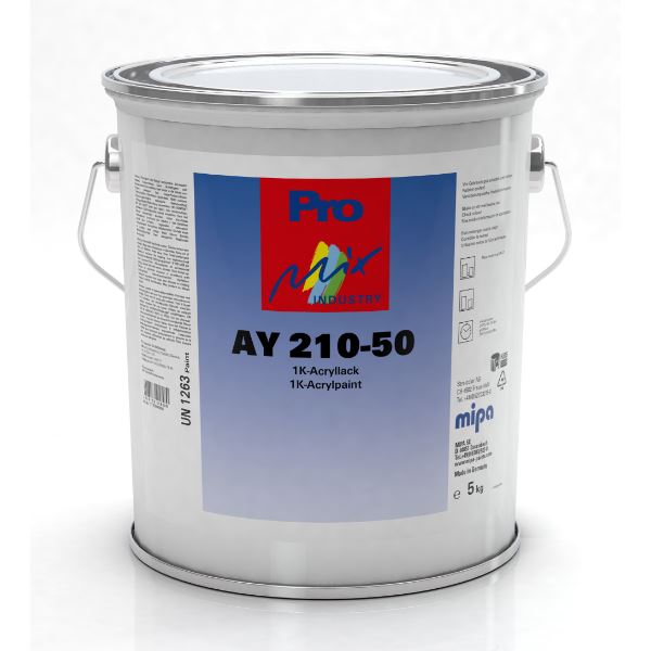 Mipa AY 210-50 1K Acrylic Topcoat Semi Gloss 3.75kg