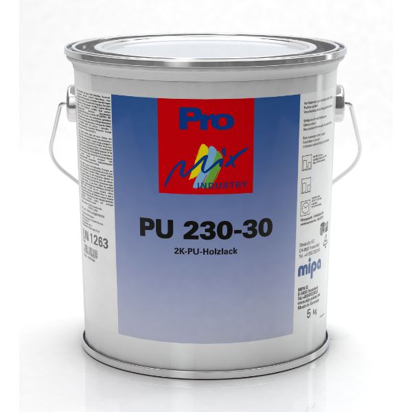 Mipa PU 230-30 2K PU Wood Topcoat Satin Matt (3.75KG)
