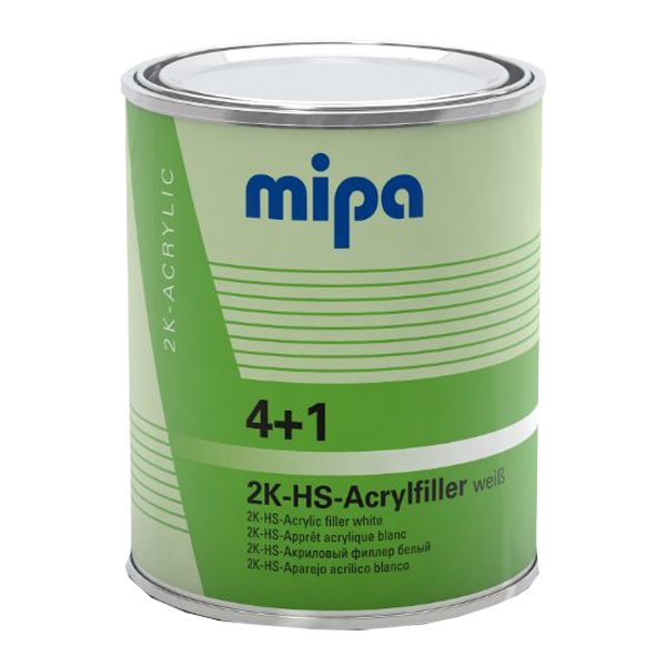 Mipa 4+1 Acrylfiller 2K HS White 1 Ltr