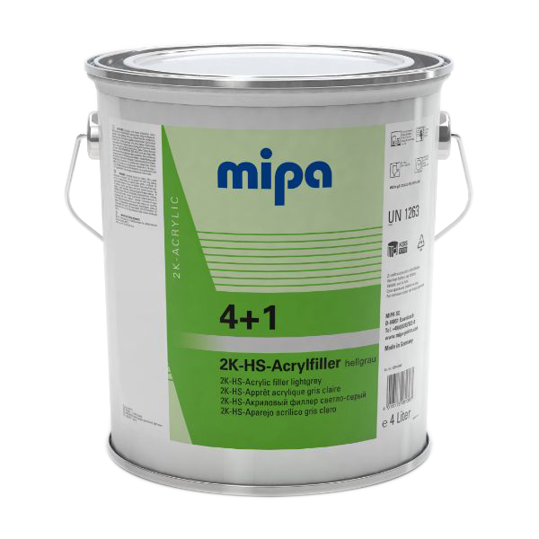 Mipa 4+1 Acrylfiller 2K HS Grey 4 LT