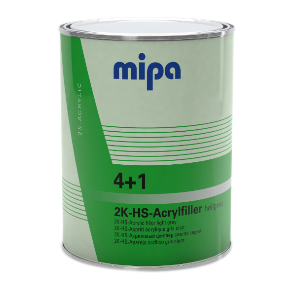 Mipa 4+1 Acrylfiller HS Lt Grey Paddle Suitable (4LT)