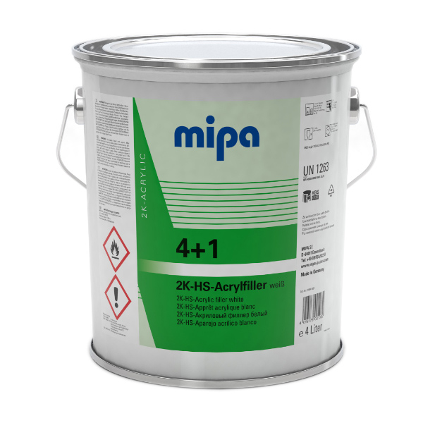 Mipa 4+1 Acrylfiller 2K HS White (4LT)