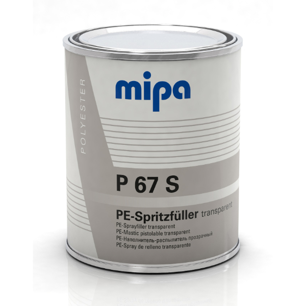 Mipa P67s Transparent Bodyfiller Incl. Hardener (1KG)