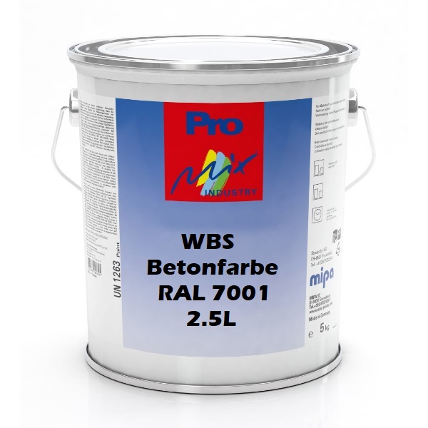 Mipa WBS Betonfarbe RAL 7001 2.5L (1ITEM)