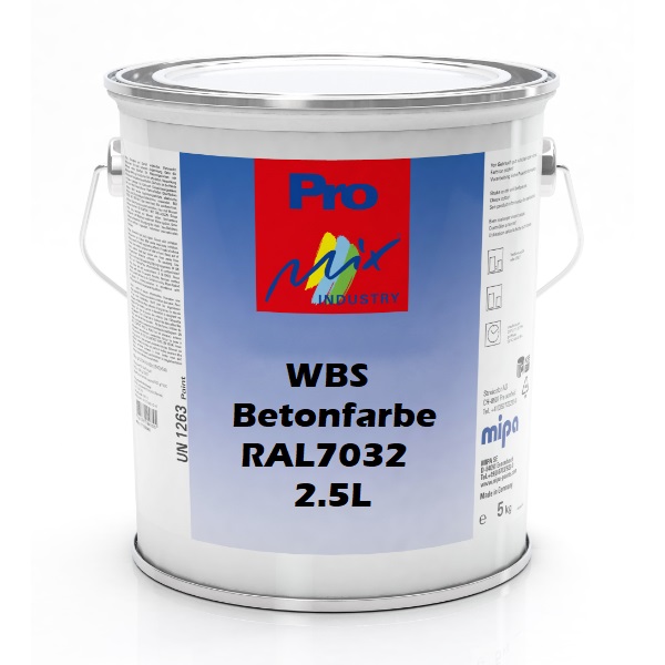 Mipa WBS Betonfarbe RAL 7032 2.5L [1] 2.5 LT
